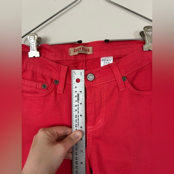 Judy Blue Women’s Straight Leg Red Jeans Size 7 - Picture 4 of 8